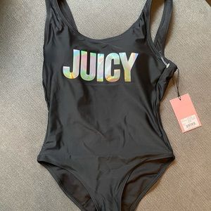 NWT black JUICY couture one piece swim suit
